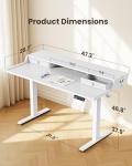 ErGear Electric Standing Desk with Drawers, 48"x24