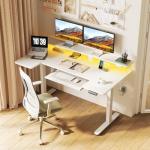 Adjustable U Shaped Electric Standing Desk with Tray