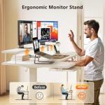 Adjustable U Shaped Electric Standing Desk with Tray