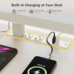 Adjustable U Shaped Electric Standing Desk with Tray