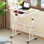 Adjustable Height Rolling Desk with Drawer for Treadmill