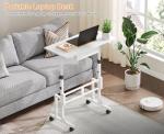 Adjustable Height Rolling Desk with Drawer for Treadmill
