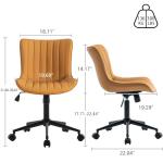 YOUNIKE Adjustable Ergonomic Armless Desk Chair