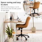 YOUNIKE Adjustable Ergonomic Armless Desk Chair