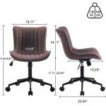 YOUNIKE Adjustable Ergonomic Armless Desk Chair
