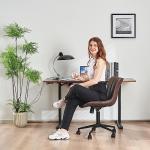 YOUNIKE Adjustable Ergonomic Armless Desk Chair