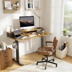 Height Adjustable Electric Standing Desk with Drawers