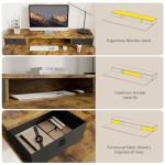 Height Adjustable Electric Standing Desk with Drawers