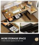 OffiGo 63" Electric L Shaped Standing Desk