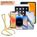 Gold Metal Phone Stand for Home Office