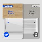 Electric Standing Desk with USB Port and Drawers