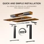 Veken Adjustable Standing Desk with Storage Drawers