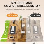 Veken Adjustable Standing Desk with Storage Drawers