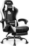 Ergonomic Gaming Chair with Footrest and Lumbar Support