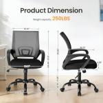 Ergonomic Desk Chair with Lumbar Support & Rocking