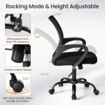 Ergonomic Desk Chair with Lumbar Support & Rocking