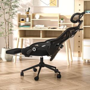 Ergonomic Office Chair with Adjustable Footrest