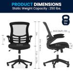 Kelista Ergonomic Mid-Back Swivel Office Chair