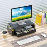 Gianotter D-3-2 Monitor Stand with Drawer and Pen Holders