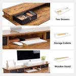 Height Adjustable Electric Standing Desk with Drawers