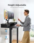 Electric Standing Desk with Drawers and Hooks