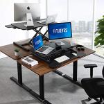 Adjustable 32” Sit-Stand Desk Converter for Dual Monitors