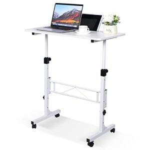 Adjustable Mobile Standing Desk with Wheels