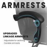 Ergonomic Gaming Chair with Footrest and Lumbar Support