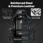 Ergonomic Gaming Chair with Footrest and Lumbar Support