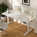 Veken Adjustable Electric Standing Desk – White