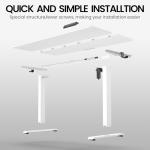 Veken Adjustable Electric Standing Desk – White