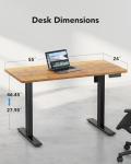 Height Adjustable Electric Standing Desk with Memory Settings