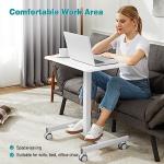 DUMOS Portable Rolling Laptop Desk on Wheels