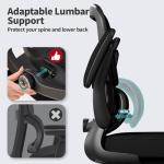 Ergonomic Office Chair with Adjustable Lumbar Support