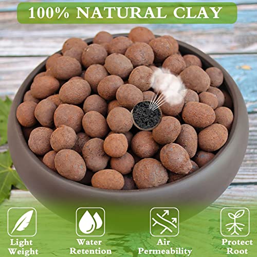Halatool Organic Clay Pebbles for Hydroponics 10 LB