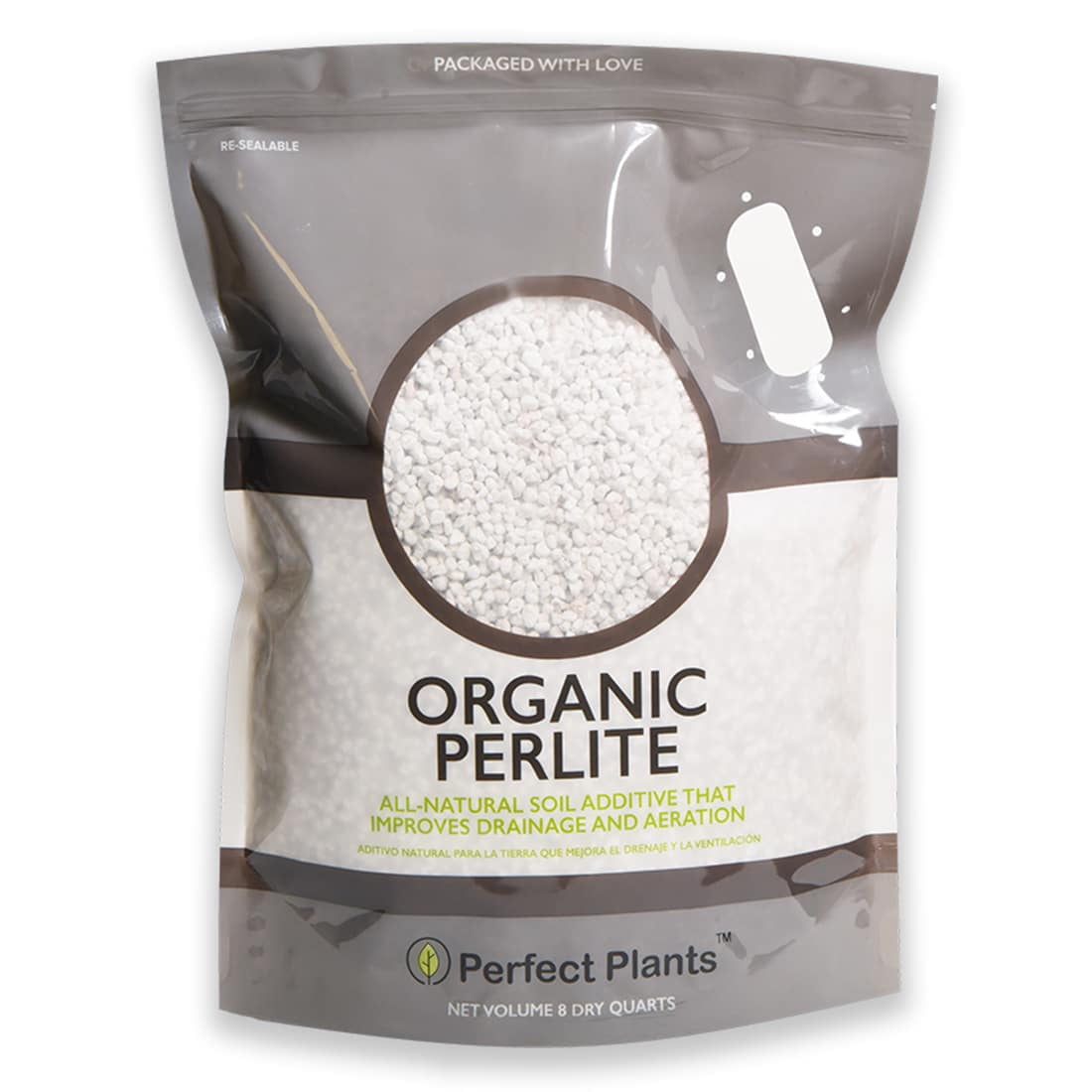 Organic Perlite for Hydroponic Growing - 8 Quart