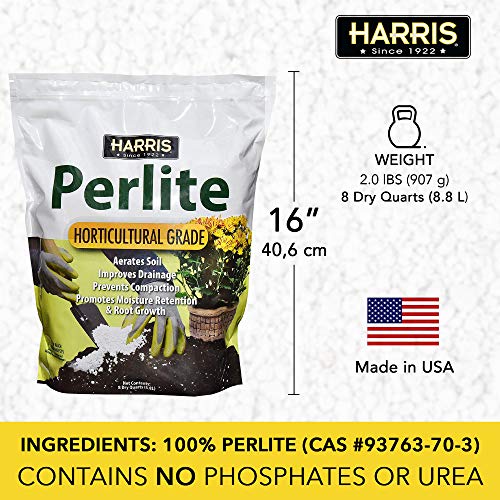 Harris Premium Perlite for Root Growth, 8qt