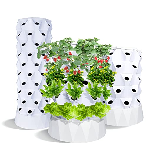40-Pot Hydroponics Tower Kit for Indoor Gardening