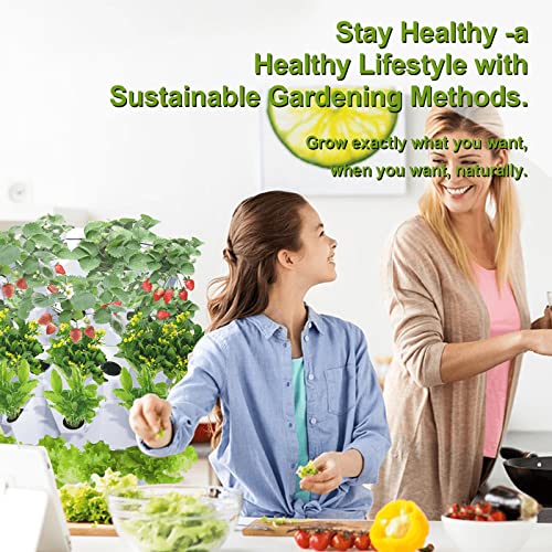 40-Pot Hydroponics Tower Kit for Indoor Gardening