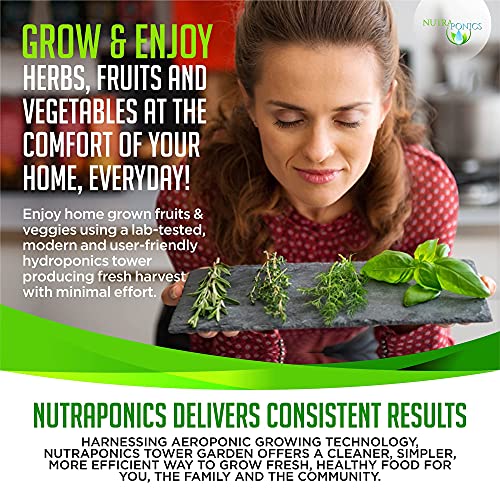 Vertical Hydroponics Tower Garden with LED Grow Lights