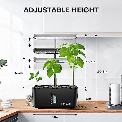 Indoor Hydroponic Garden System with LED Grow Light