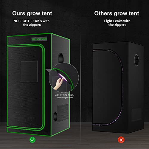 MelonFarm Hydroponic Grow Tent, 61x61x122 cm