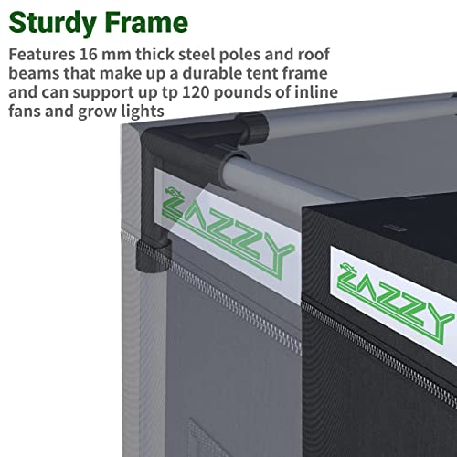 Zazzy Hydroponic Grow Tent 248 x 121 x 198 cm