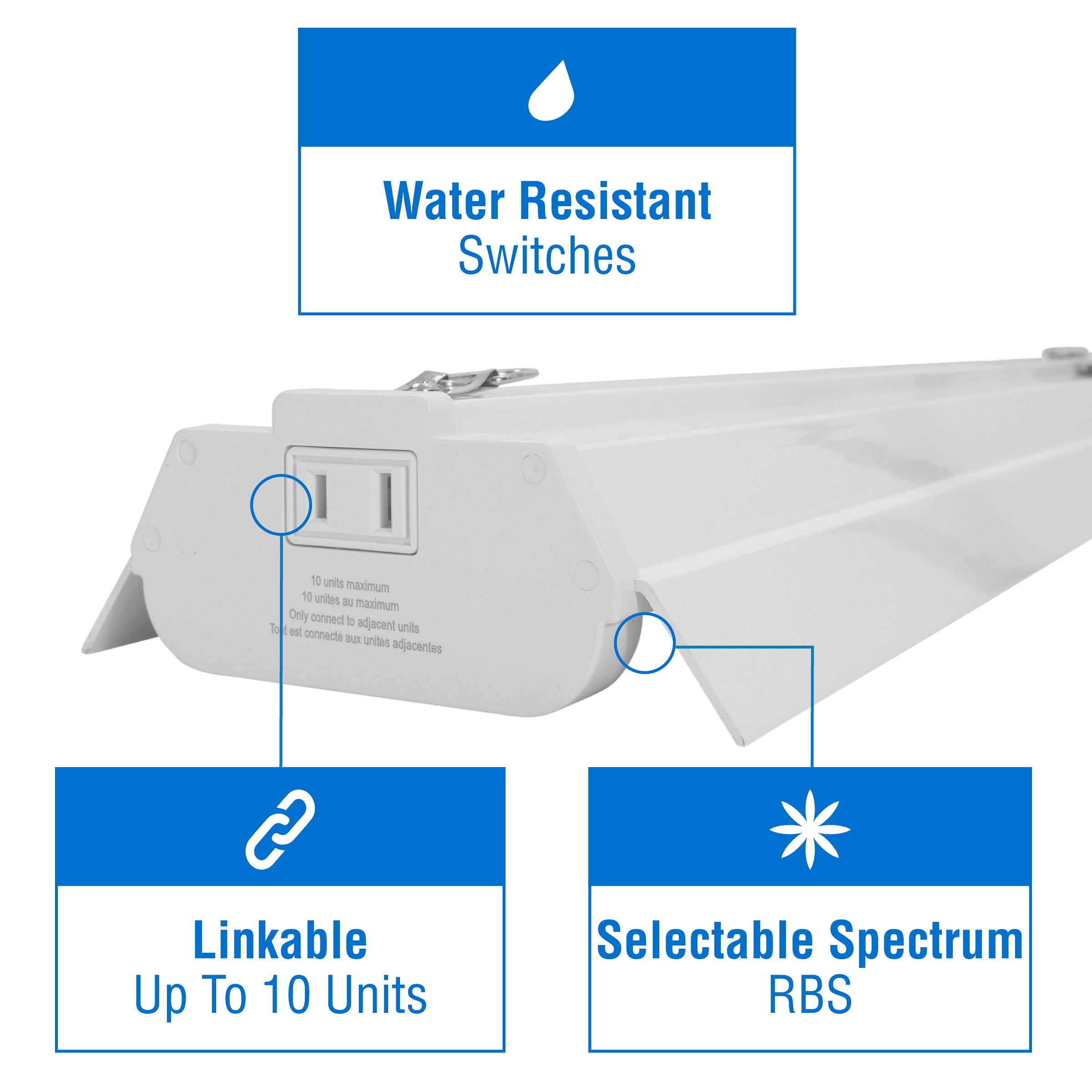 2-Foot Linkable Selectable Spectrum LED Grow Light