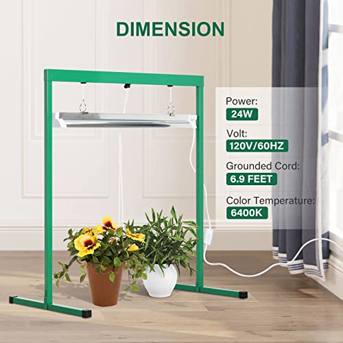 iPower 24W T5 Grow Light System with Stand