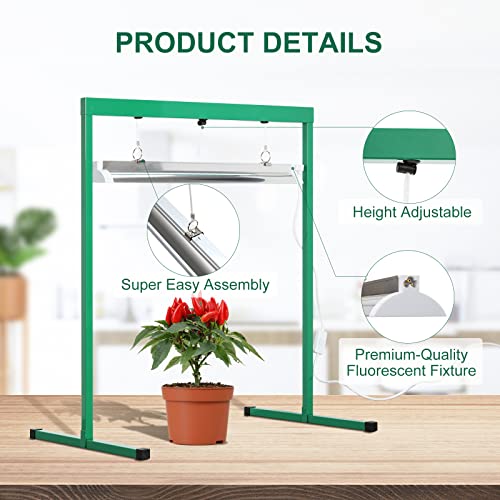 iPower 24W T5 Grow Light System with Stand