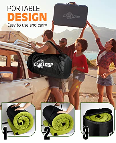 Gaialoop 3-Inch Memory Foam Camping Sleeping Pad