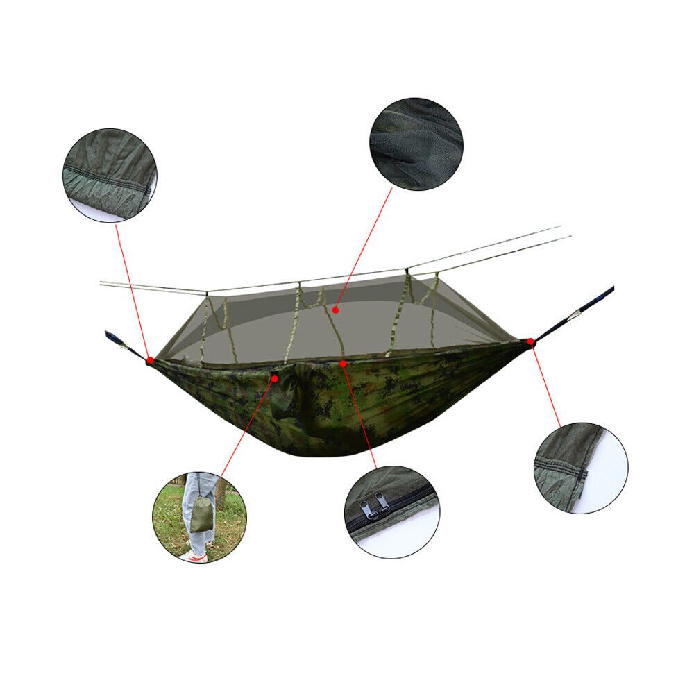 Portable Double Camping Hammock Tent with Mosquito Net