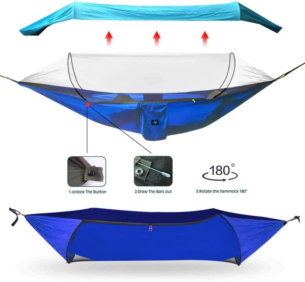 IC ICLOVER Lightweight Camping Hammock with Mosquito Net
