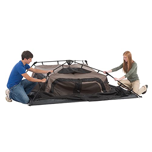 Coleman Instant Setup 4-Person Camping Tent, Brown/Black